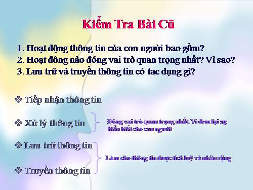 Bài 2. Thông tin và biểu diễn thông tin