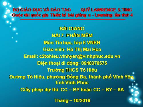 Bài 7. Phần mềm (VNEN)