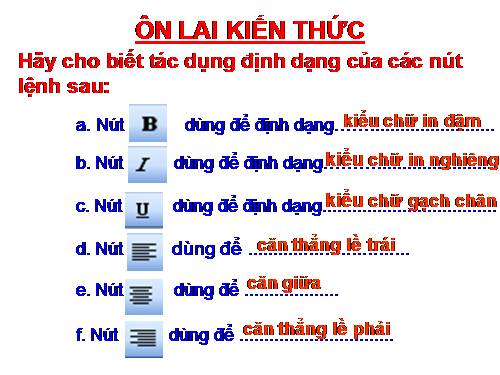 Bài 18. Trình bày trang văn bản và in