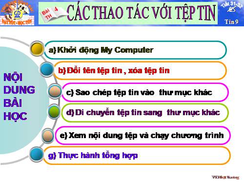 Bài thực hành 4. Các thao tác với tệp tin