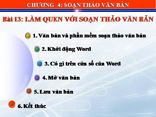 Bài 13. Làm quen với soạn thảo văn bản