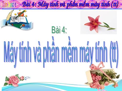 Bài 4. Máy tính và phần mềm máy tính