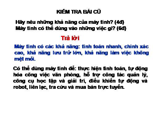 Bài 4. Máy tính và phần mềm máy tính