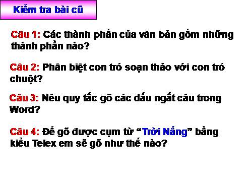 Bài 15. Chỉnh sửa văn bản