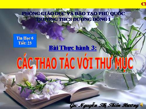 Bài thực hành 3. Các thao tác với thư mục