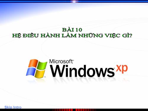 Bài 10. Hệ điều hành làm những việc gì?