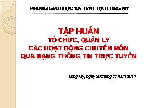 TAP HUAN TRUONG HOC TRUC TUYEN