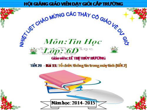 Bài 11. Tổ chức thông tin trong máy tính