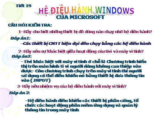 Bài 12. Hệ điều hành Windows