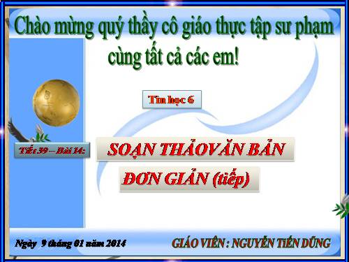 Bài 14. Soạn thảo văn bản đơn giản