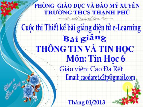 Bài 1. Thông tin và tin học