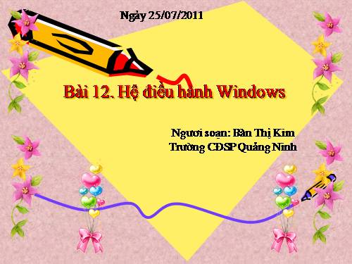 Bài 12. Hệ điều hành Windows