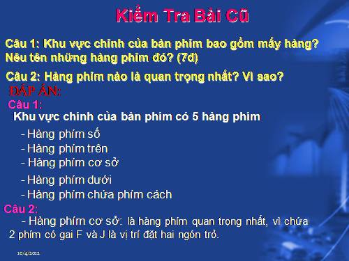 Bài 7. Sử dụng phần mềm Mario để luyện gõ phím