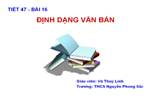 Bài 16. Định dạng văn bản