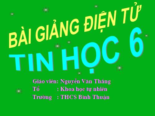 Bài 13. Làm quen với soạn thảo văn bản