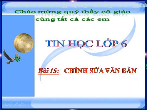 Bài 15. Chỉnh sửa văn bản