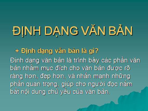 Bài 16. Định dạng văn bản