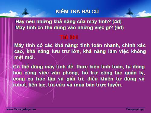 Bài 4. Máy tính và phần mềm máy tính