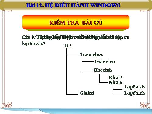 Bài 12. Hệ điều hành Windows