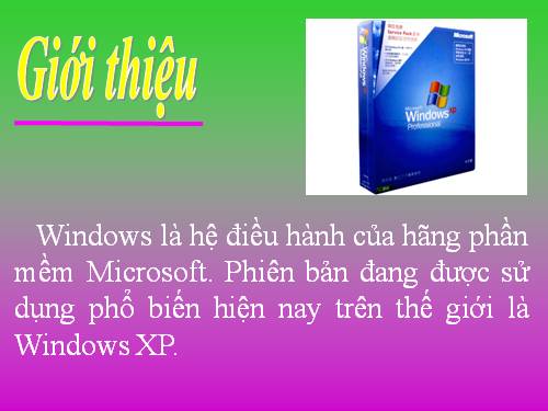 Bài 12. Hệ điều hành Windows