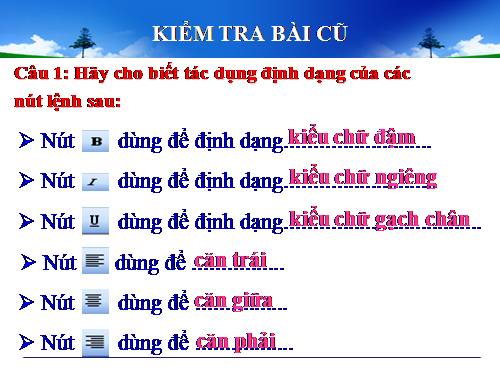 Bài 18. Trình bày trang văn bản và in