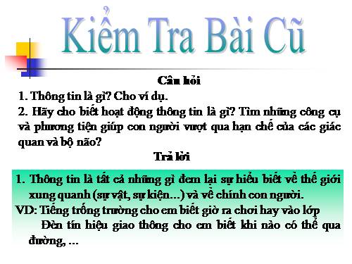 Bài 2. Thông tin và biểu diễn thông tin