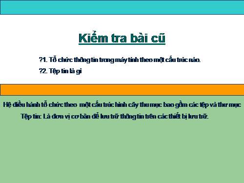 Bài 11. Tổ chức thông tin trong máy tính