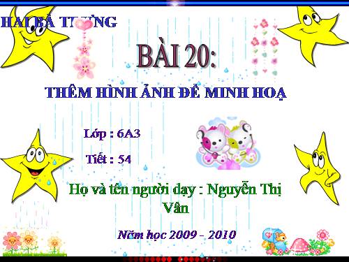 Bài 20. Thêm hình ảnh để minh họa