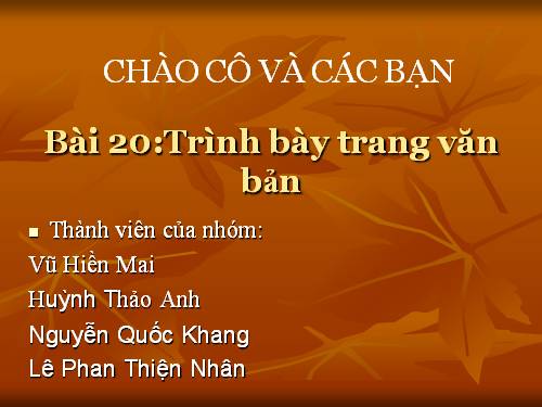 Bài 20. Thêm hình ảnh để minh họa