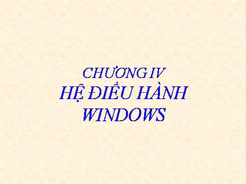 Hệ điều hành Windows