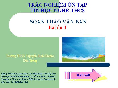 Bài 14. Soạn thảo văn bản đơn giản