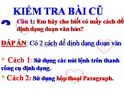 Bài 18. Trình bày trang văn bản và in