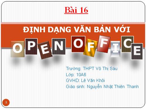 Bài 16. Định dạng văn bản