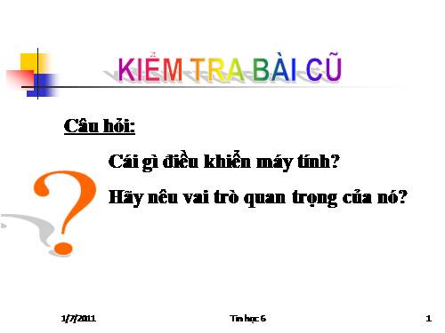 Bài 10. Hệ điều hành làm những việc gì?