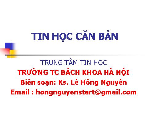 Tin Học Dai cuong