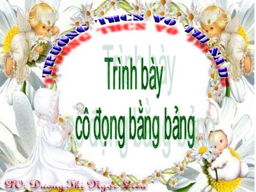 Bài 21. Trình bày cô đọng bằng bảng