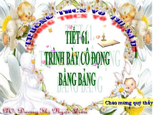 Bài 21. Trình bày cô đọng bằng bảng