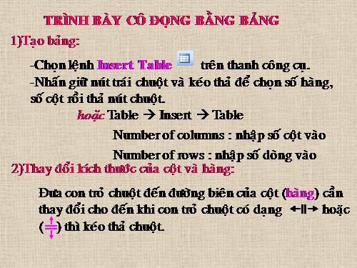 Bài 21. Trình bày cô đọng bằng bảng