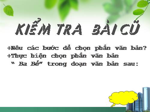 Bài 15. Chỉnh sửa văn bản