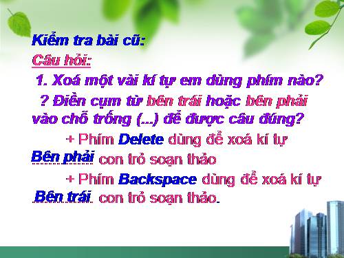 Bài 15. Chỉnh sửa văn bản