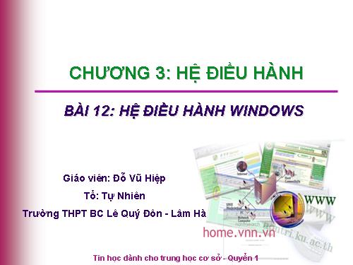 Bài 12. Hệ điều hành Windows