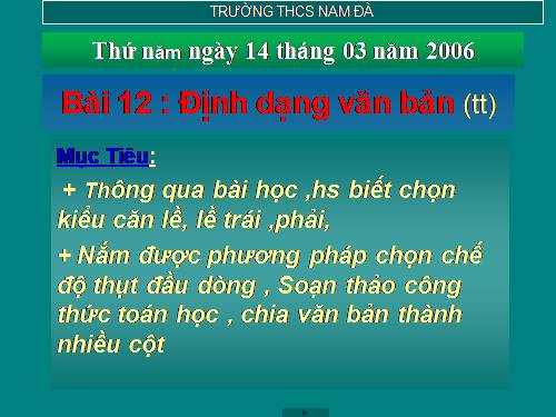 Bài 17. Định dạng đoạn văn bản