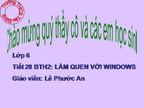 Bài thực hành 2. Làm quen với Windows