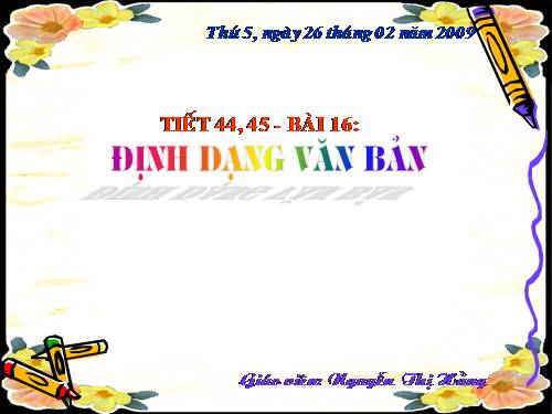 Bài 16. Định dạng văn bản