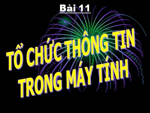 Bài 11. Tổ chức thông tin trong máy tính