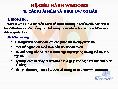 Bài 12. Hệ điều hành Windows