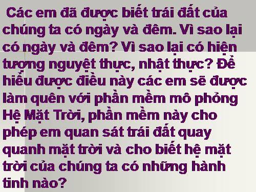 Bài 8. Quan sát Trái Đất và các vì sao trong Hệ Mặt Trời