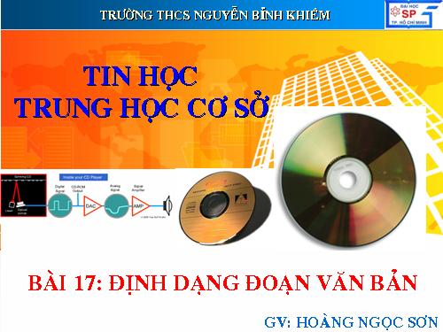 Bài 17. Định dạng đoạn văn bản