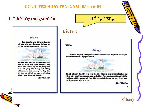 Bài 18. Trình bày trang văn bản và in