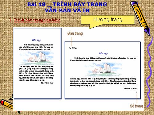 Bài 18. Trình bày trang văn bản và in